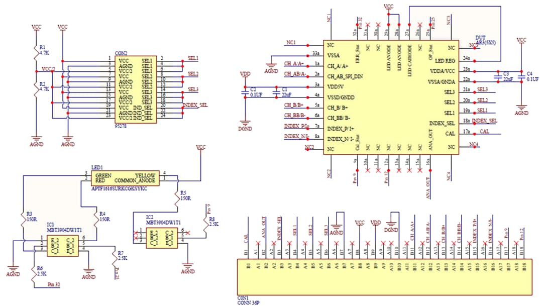 Schematic - Broadcom HEDS-9930 (E2/E2L) Evaluation Boards